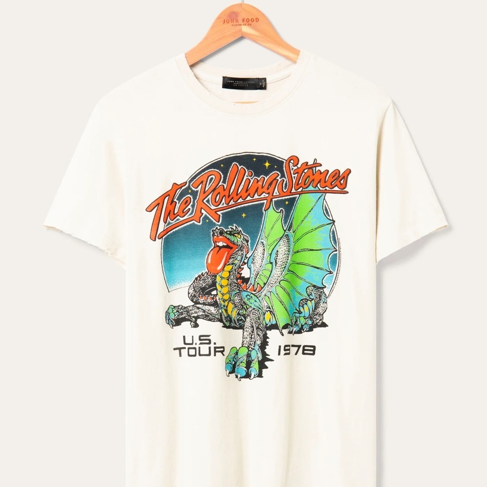 Junk Food Clothing THE ROLLING STONES US TOUR 1978 VINTAGE TEE - Picture 1 of 2